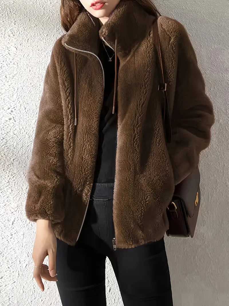 Lenore | Stylish Furry Fleece Jacket