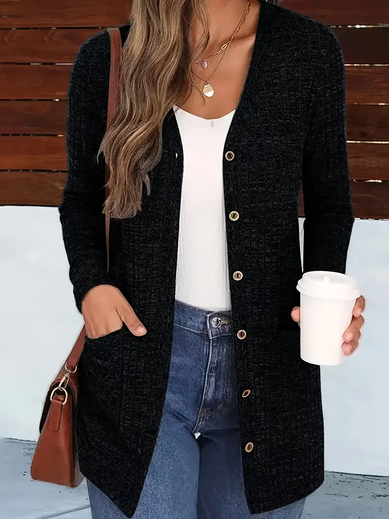 Fiorina | Buttoned Long Cardigan