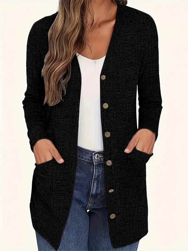 Fiorina | Buttoned Long Cardigan
