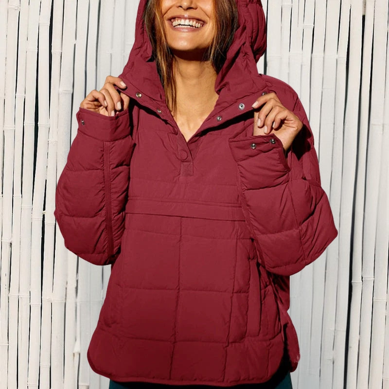Claribel | Elegant Long Sleeve Puffer Jacket