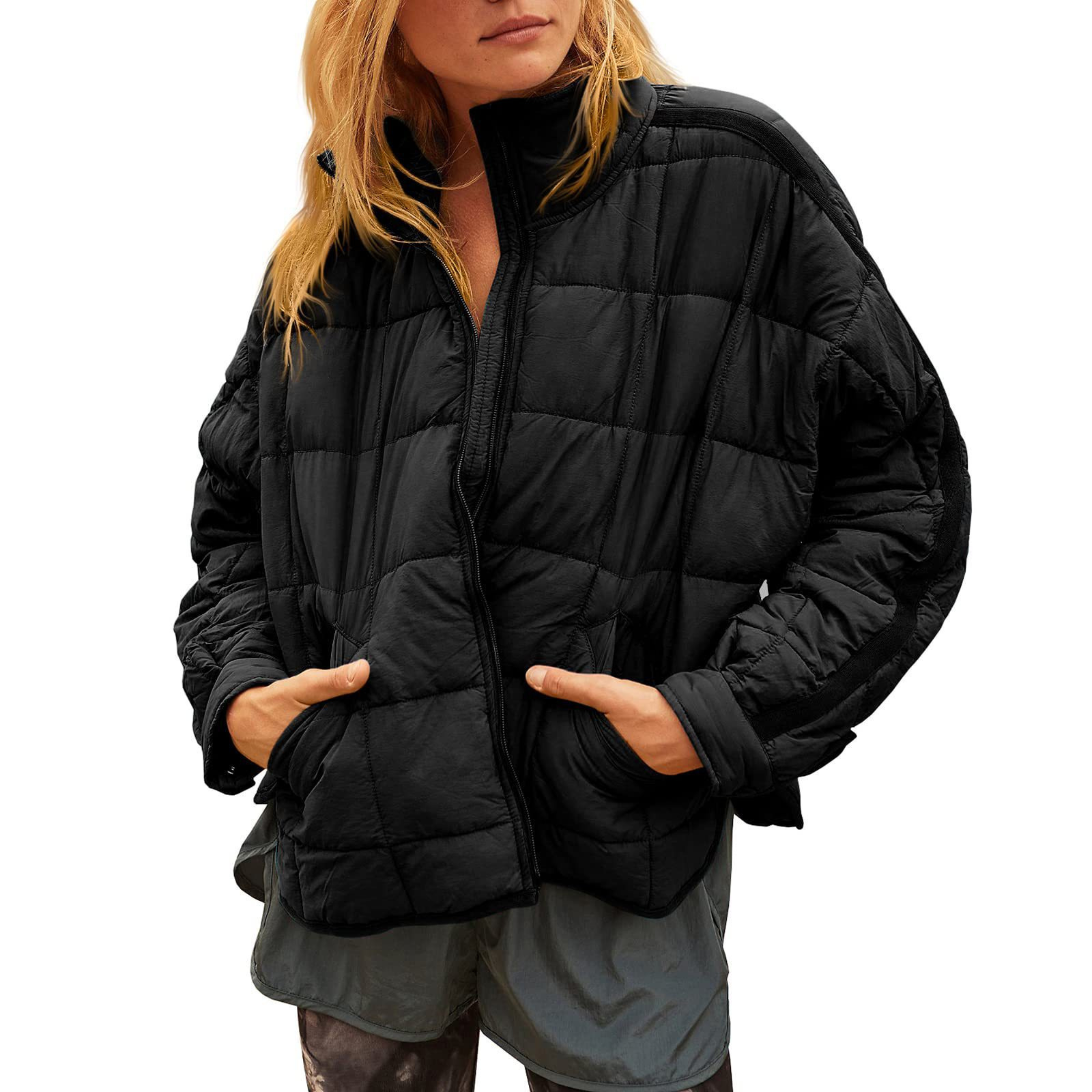 Zenna | Lightweight Compact Zip Puffer Jacket