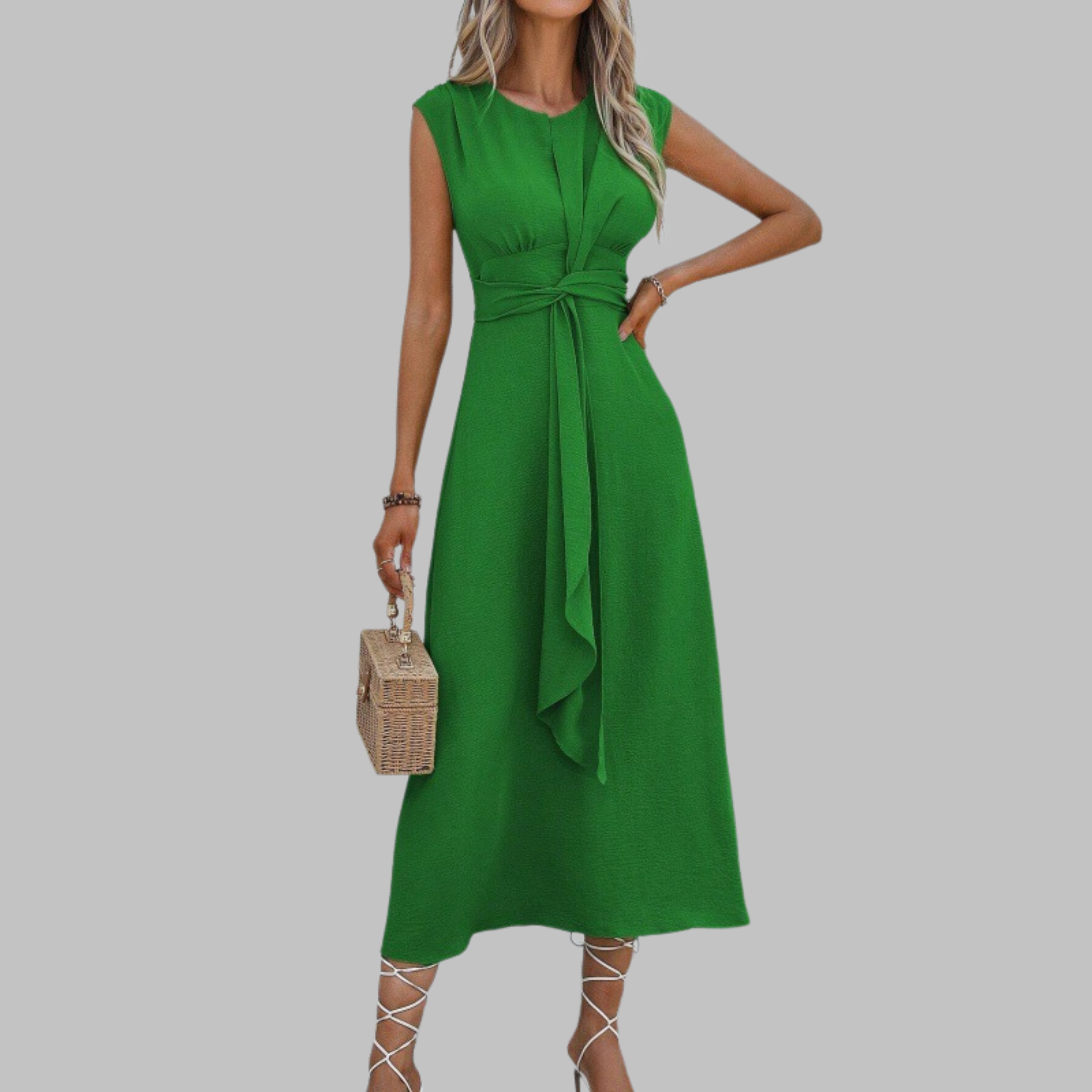 Catarina | Round Neck Maxi Dress