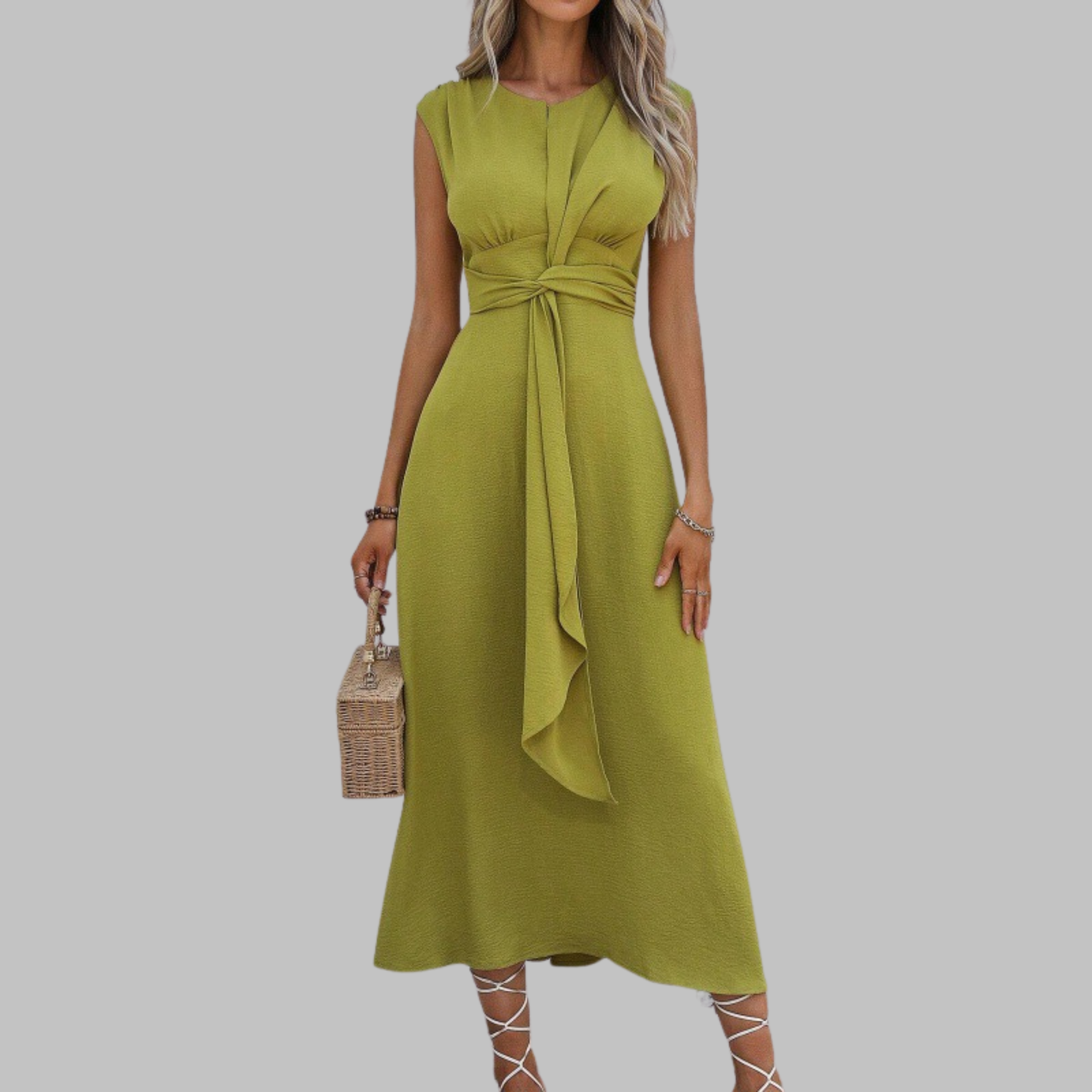 Catarina | Round Neck Maxi Dress