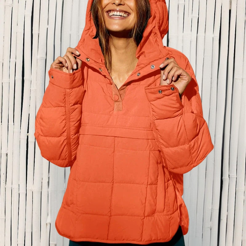 Claribel | Elegant Long Sleeve Puffer Jacket