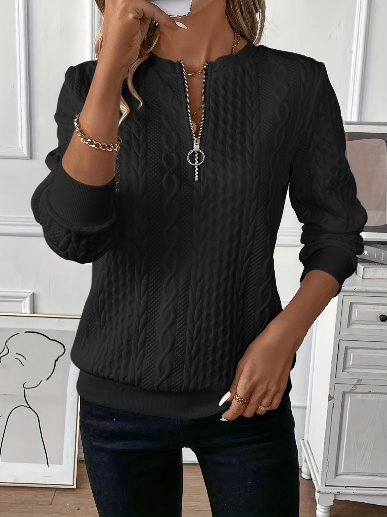 Ophelia | Sweater with Zipper