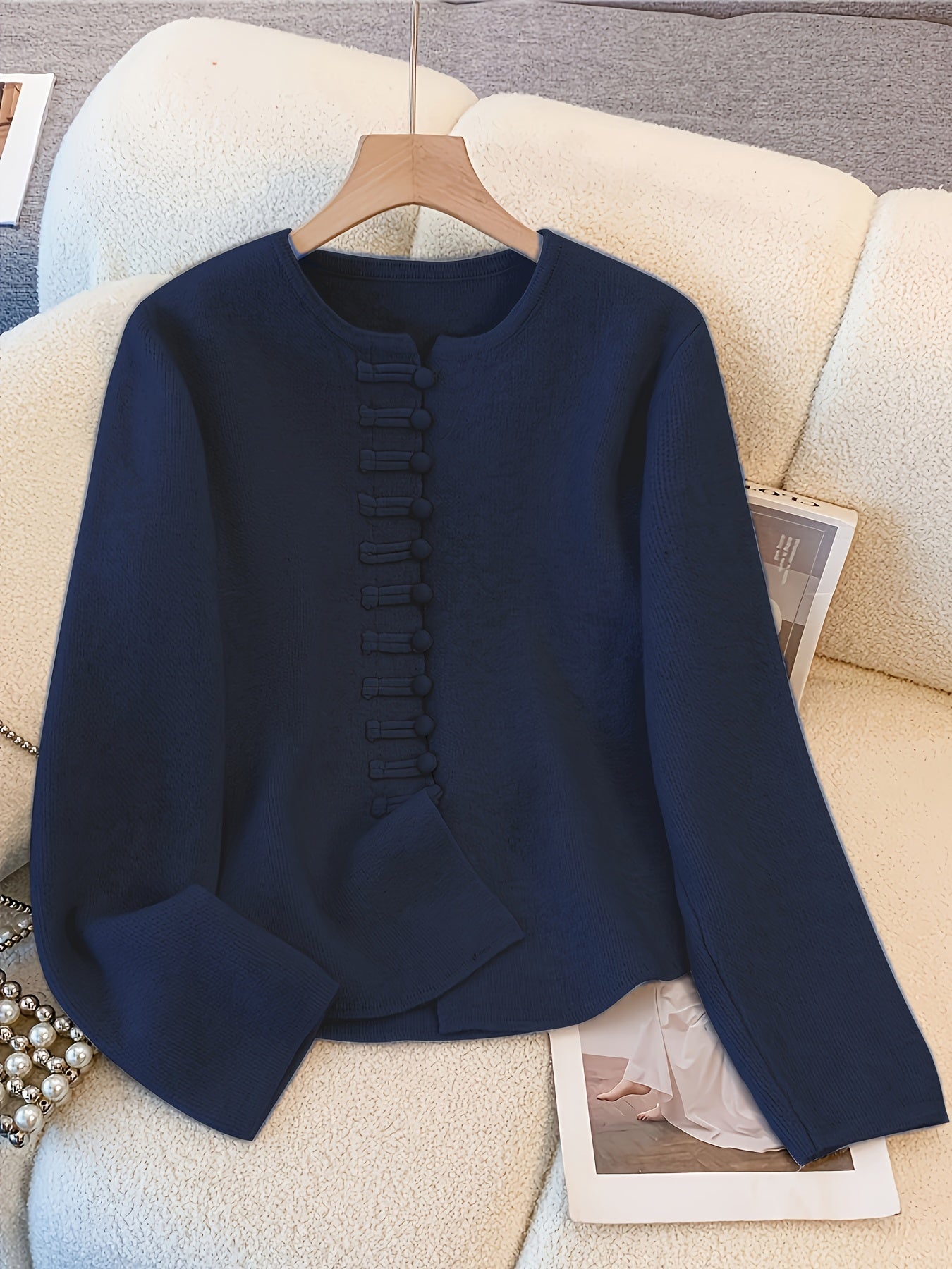 Anastasia | Button Up Cardigan Two Piece Set