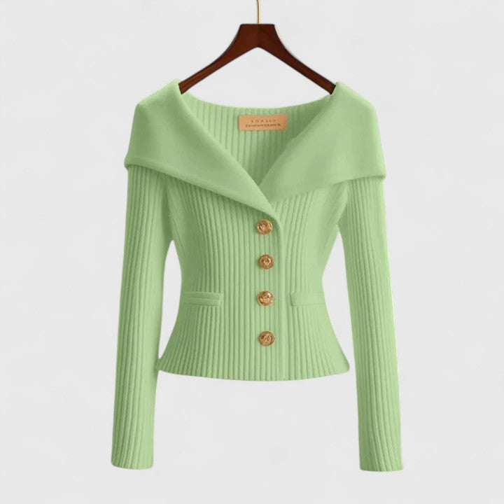 Carenza | Elegant Off-Shoulder Women’s Blazer
