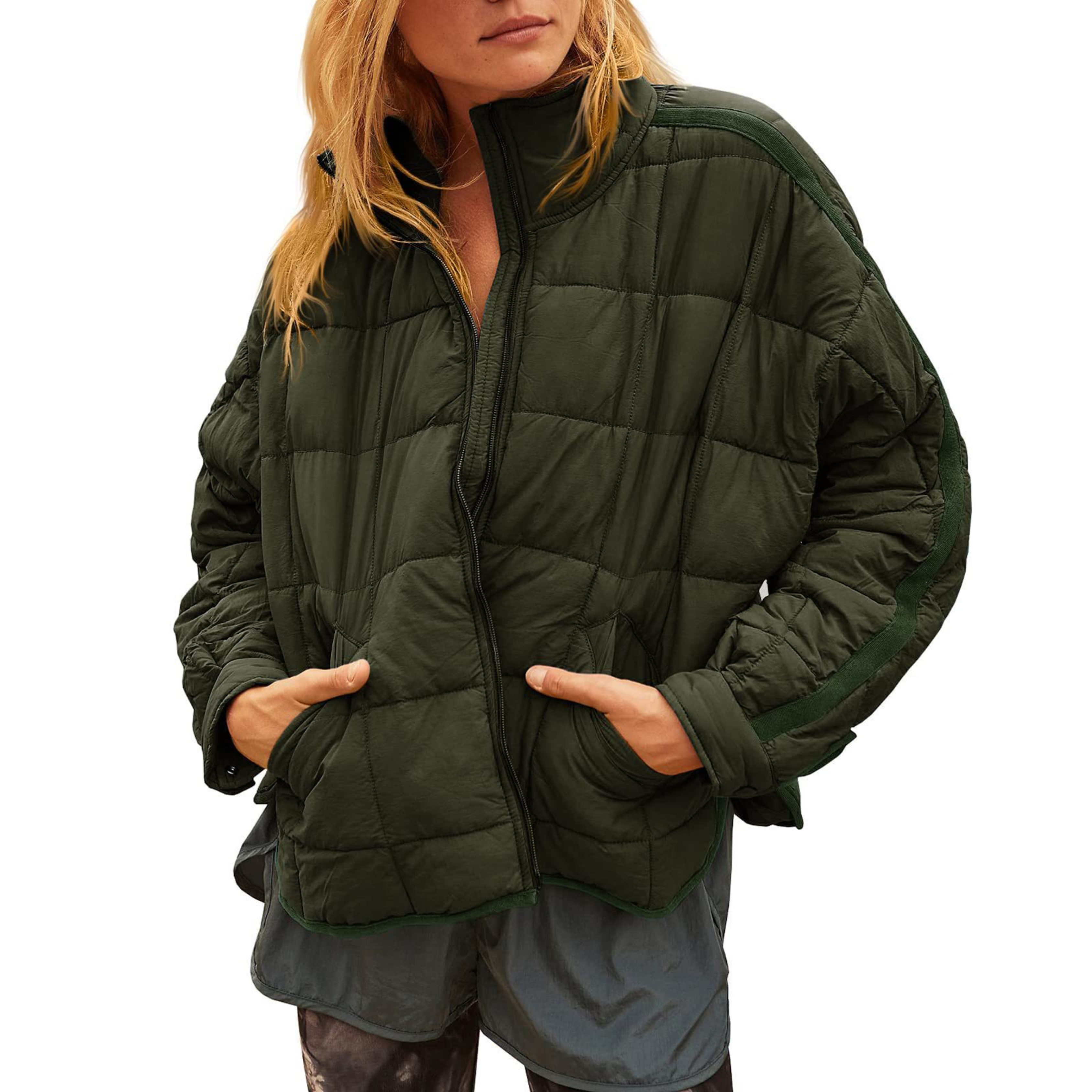 Zenna | Lightweight Compact Zip Puffer Jacket