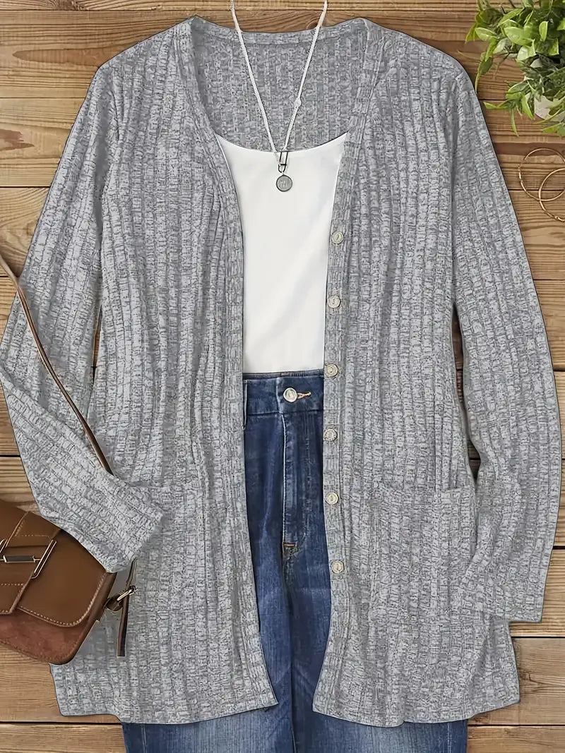 Fiorina | Buttoned Long Cardigan