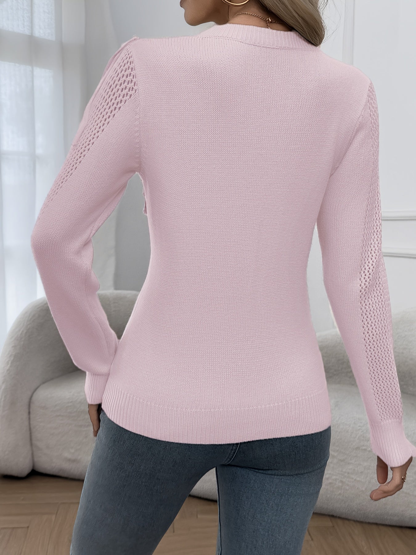 Renata | Fringed Sweater with Long Sleeve