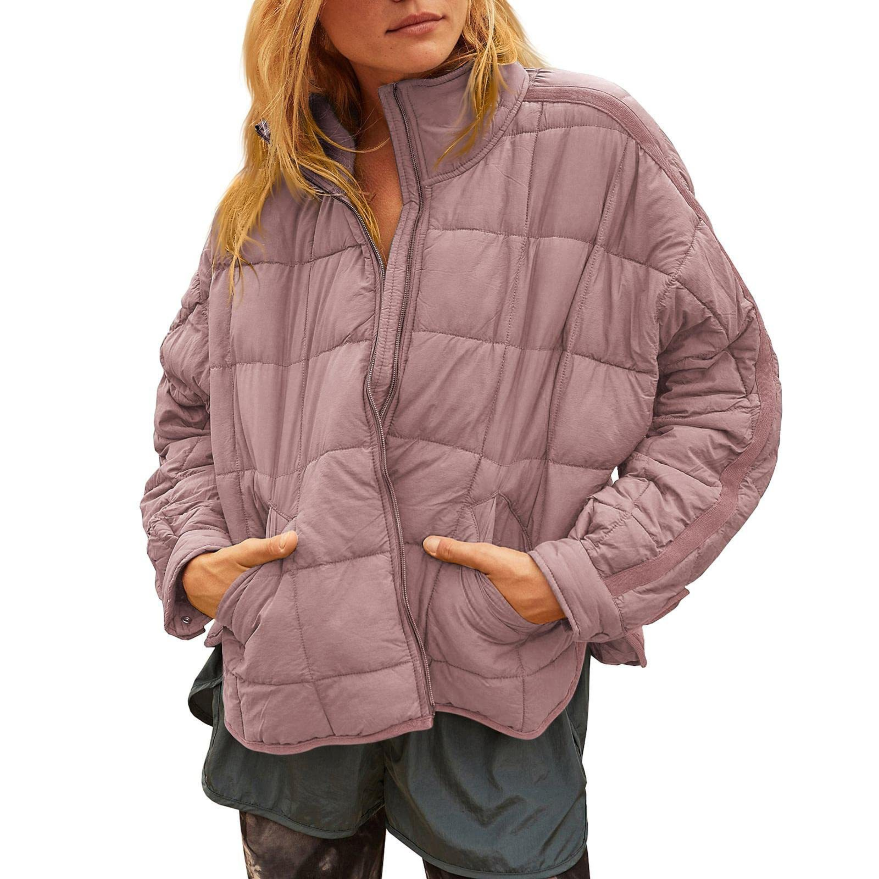 Zenna | Lightweight Compact Zip Puffer Jacket