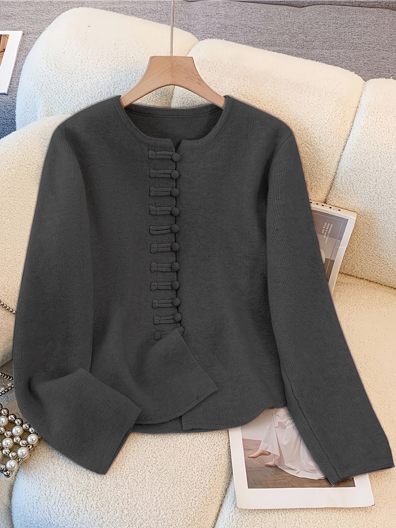 Anastasia | Button Up Cardigan Two Piece Set