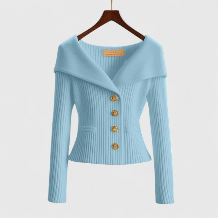 Carenza | Elegant Off-Shoulder Women’s Blazer
