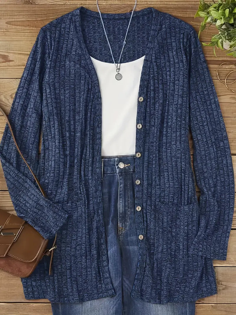 Fiorina | Buttoned Long Cardigan