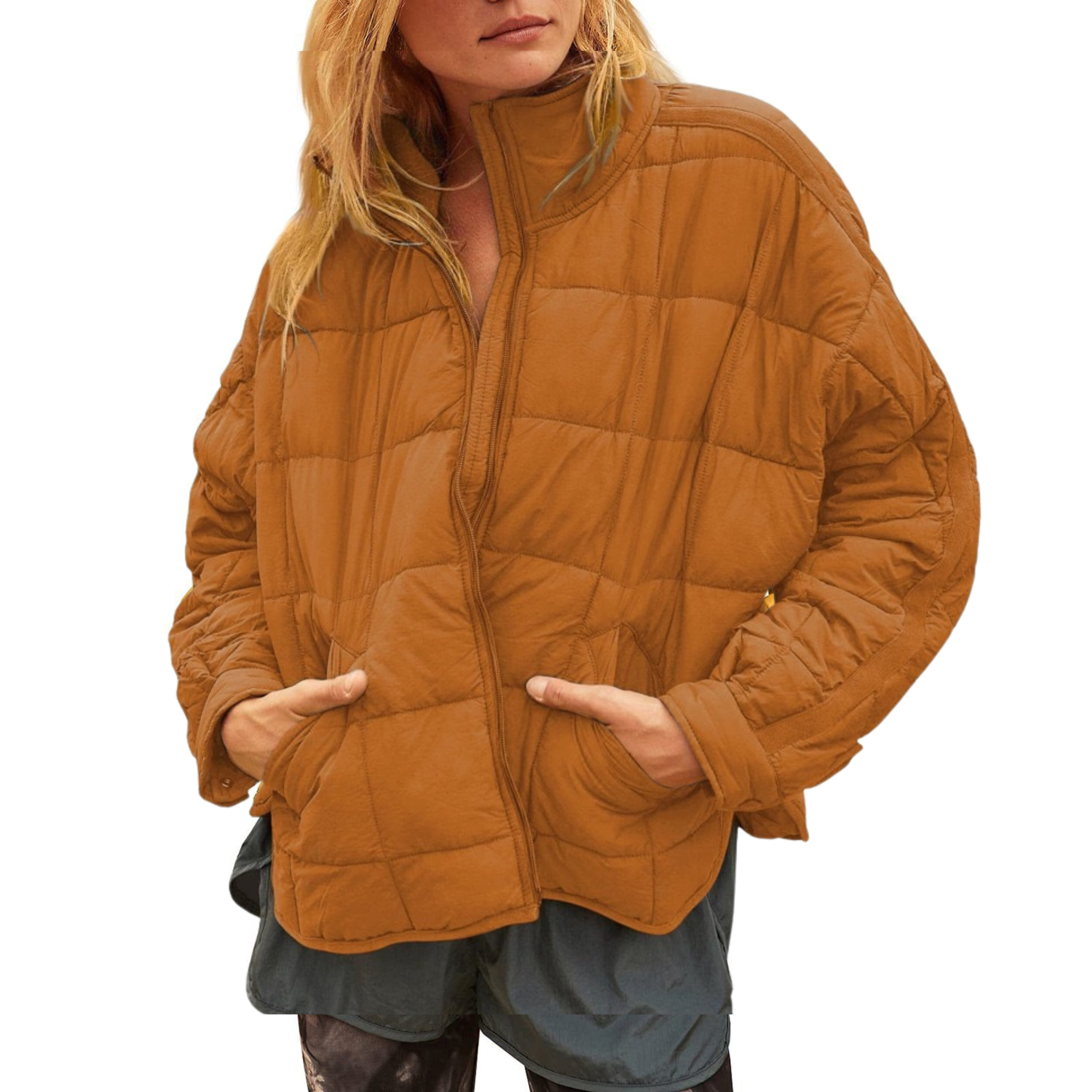 Zenna | Lightweight Compact Zip Puffer Jacket
