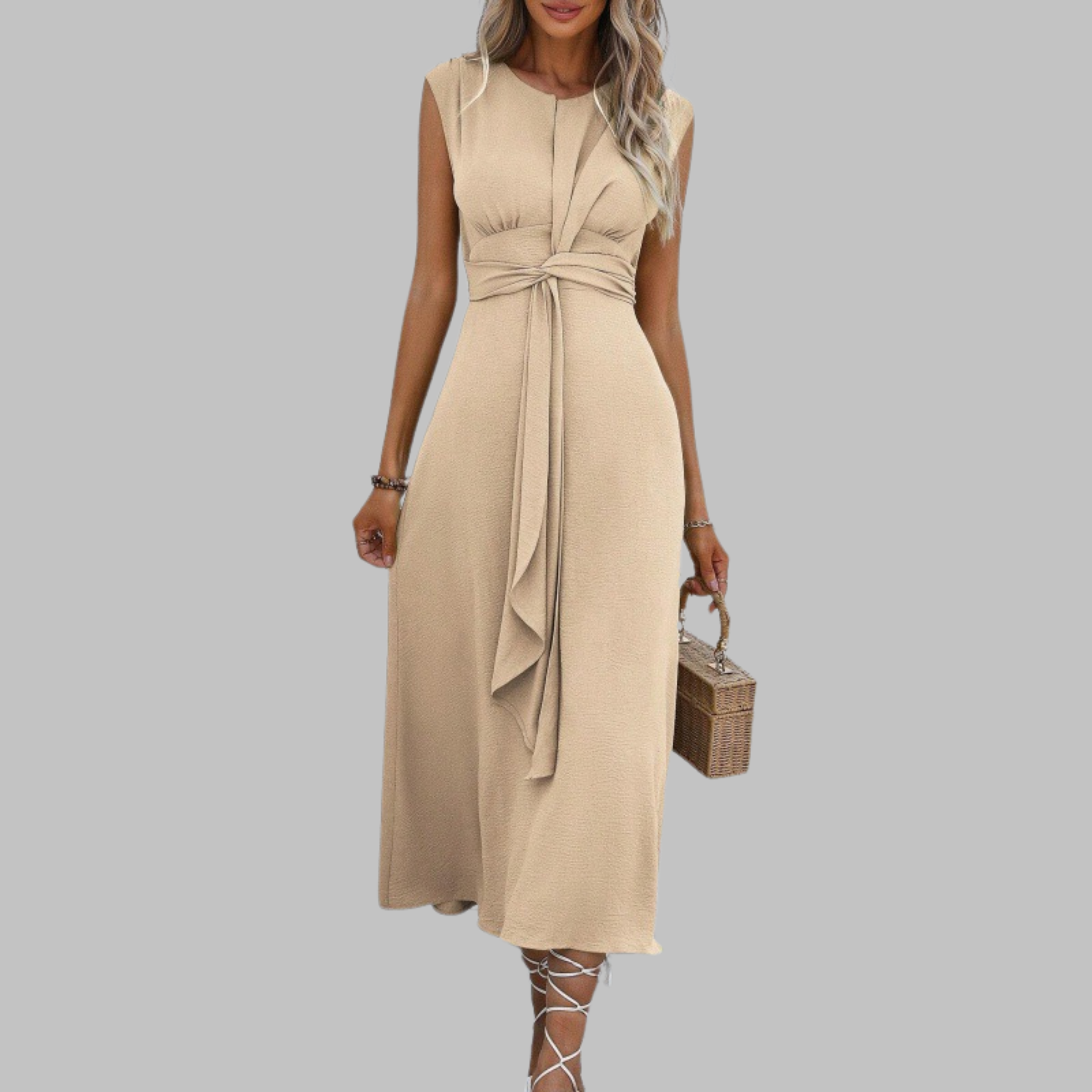 Catarina | Round Neck Maxi Dress