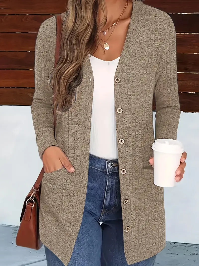 Fiorina | Buttoned Long Cardigan