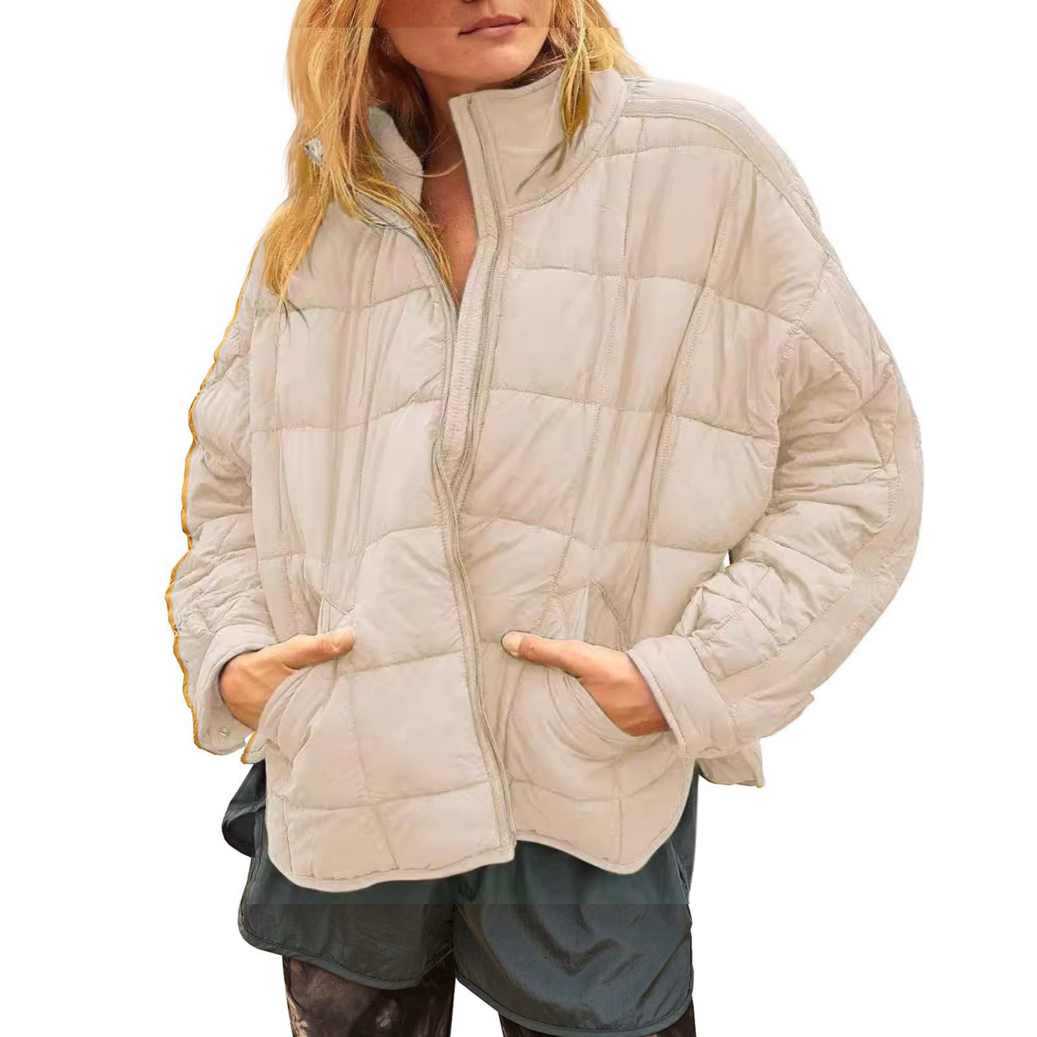 Zenna | Lightweight Compact Zip Puffer Jacket