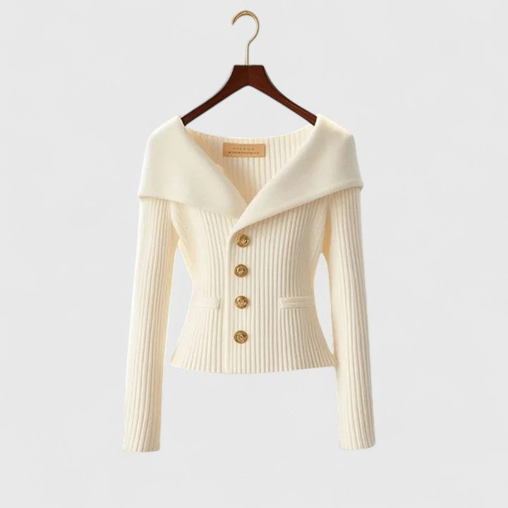 Carenza | Elegant Off-Shoulder Women’s Blazer