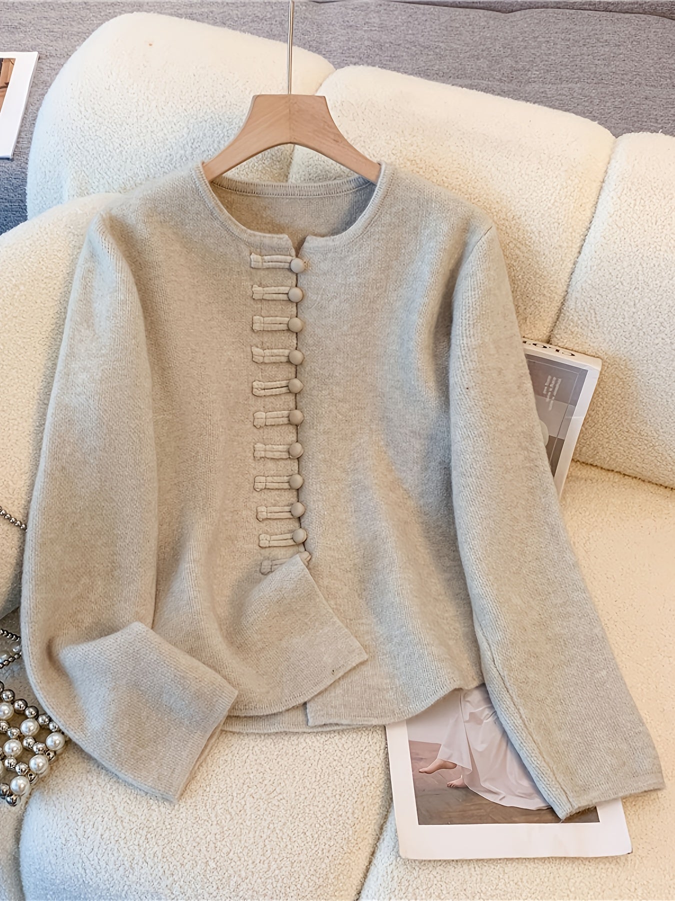 Anastasia | Button Up Cardigan Two Piece Set