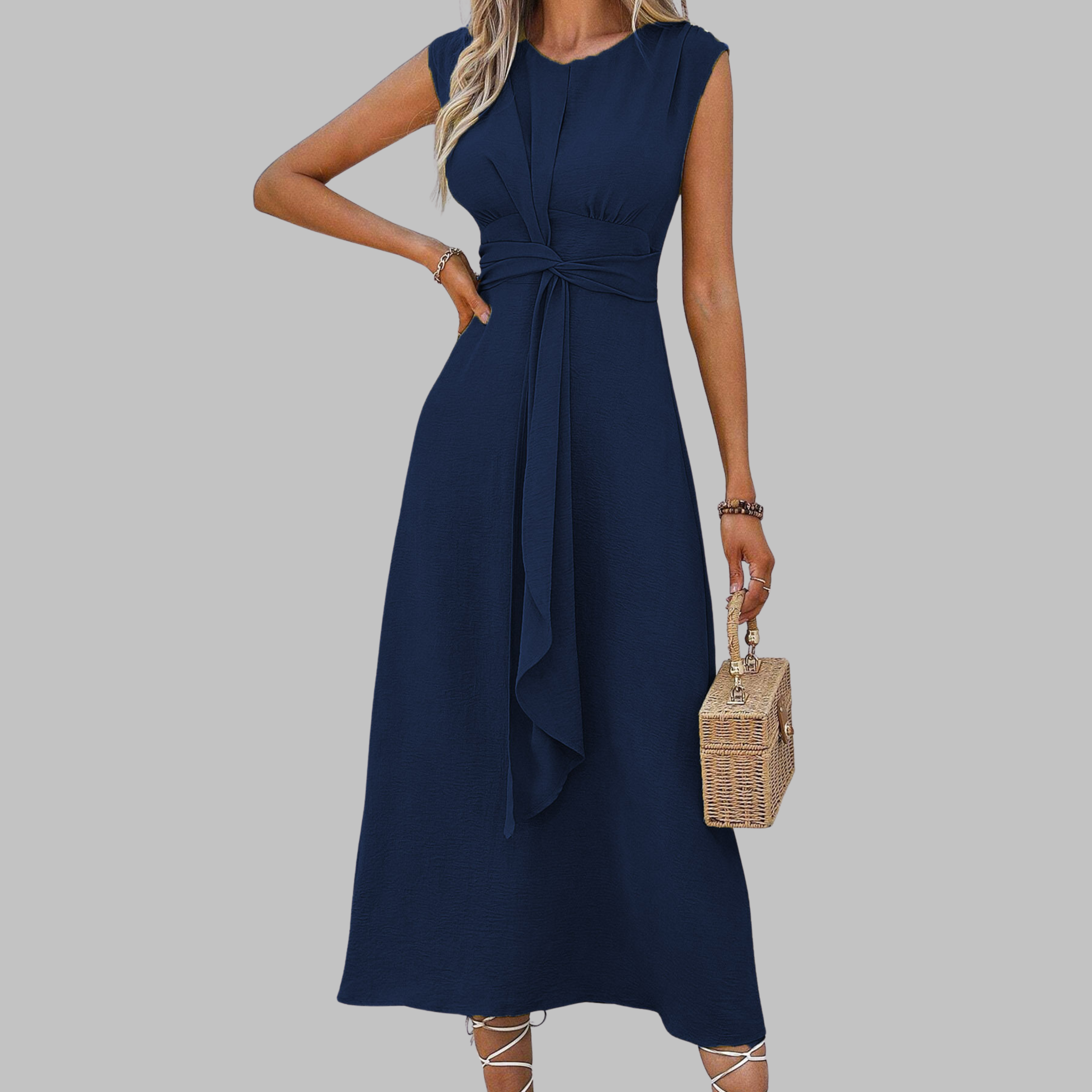 Catarina | Round Neck Maxi Dress