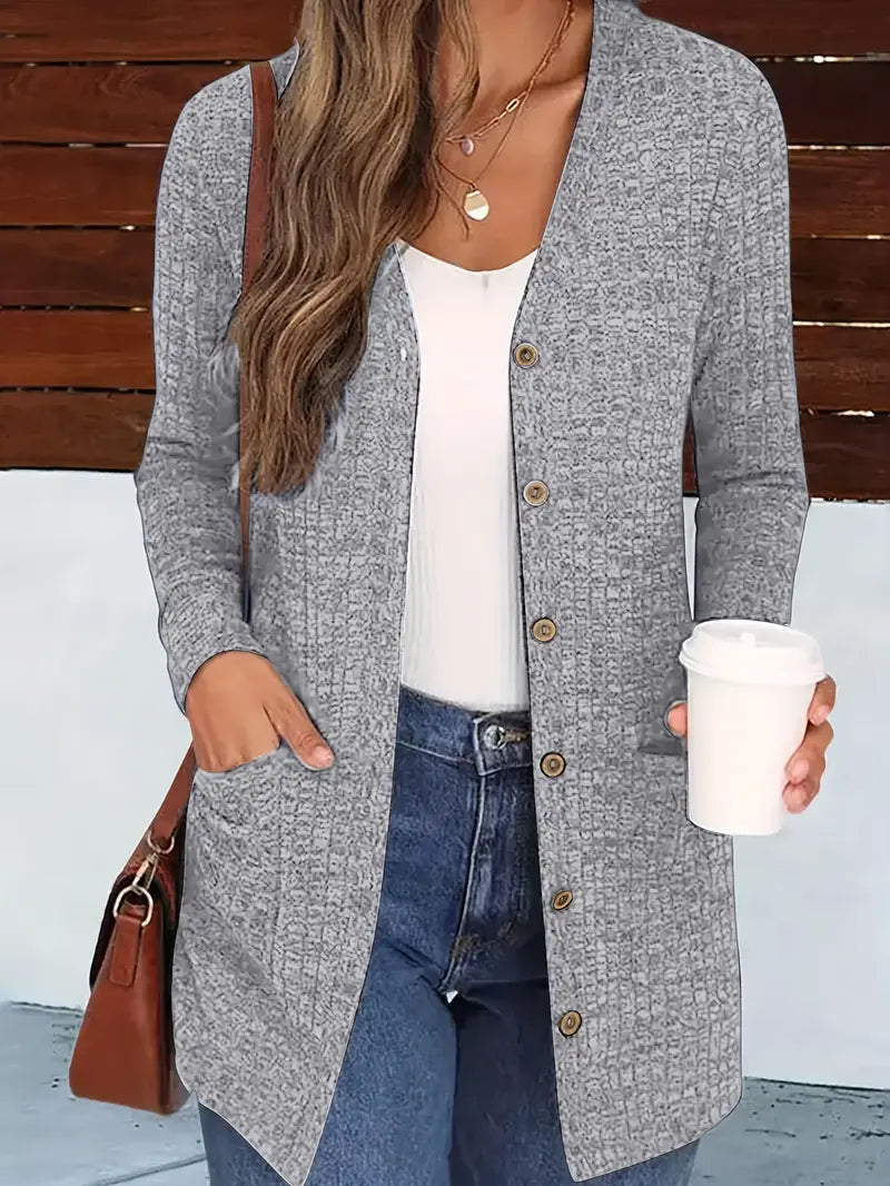 Fiorina | Buttoned Long Cardigan