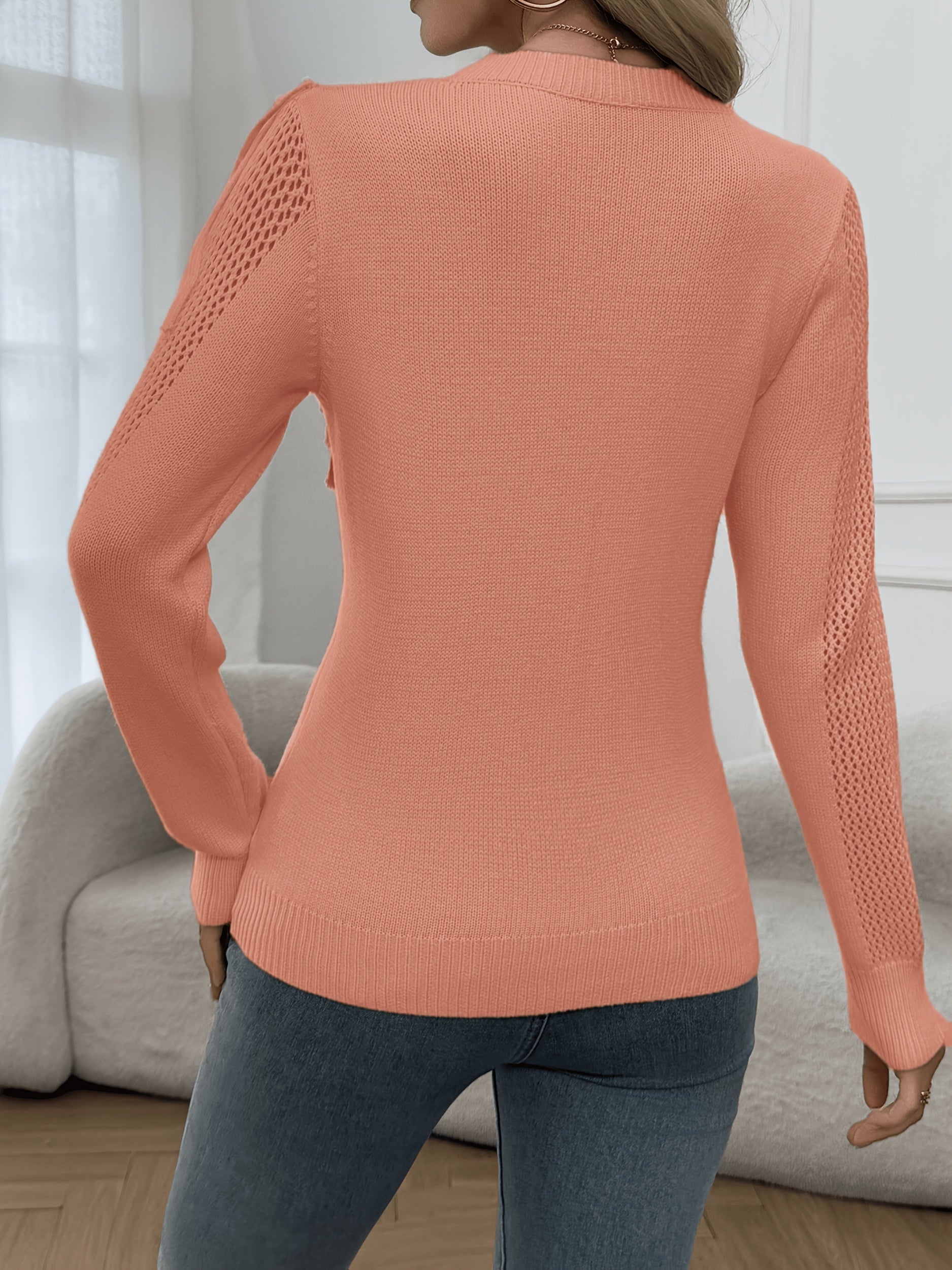 Renata | Fringed Sweater with Long Sleeve