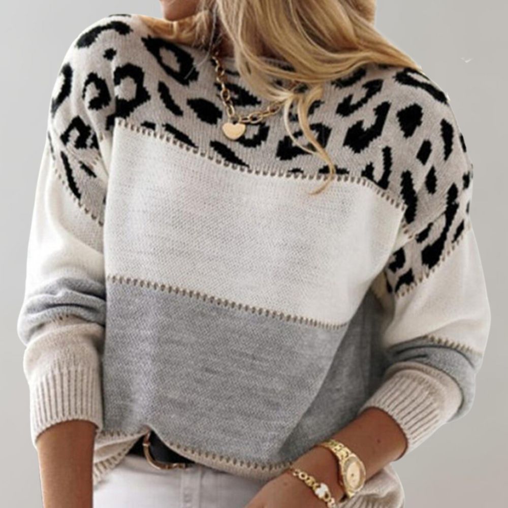 Julissa | Leopard Print Casual Sweater