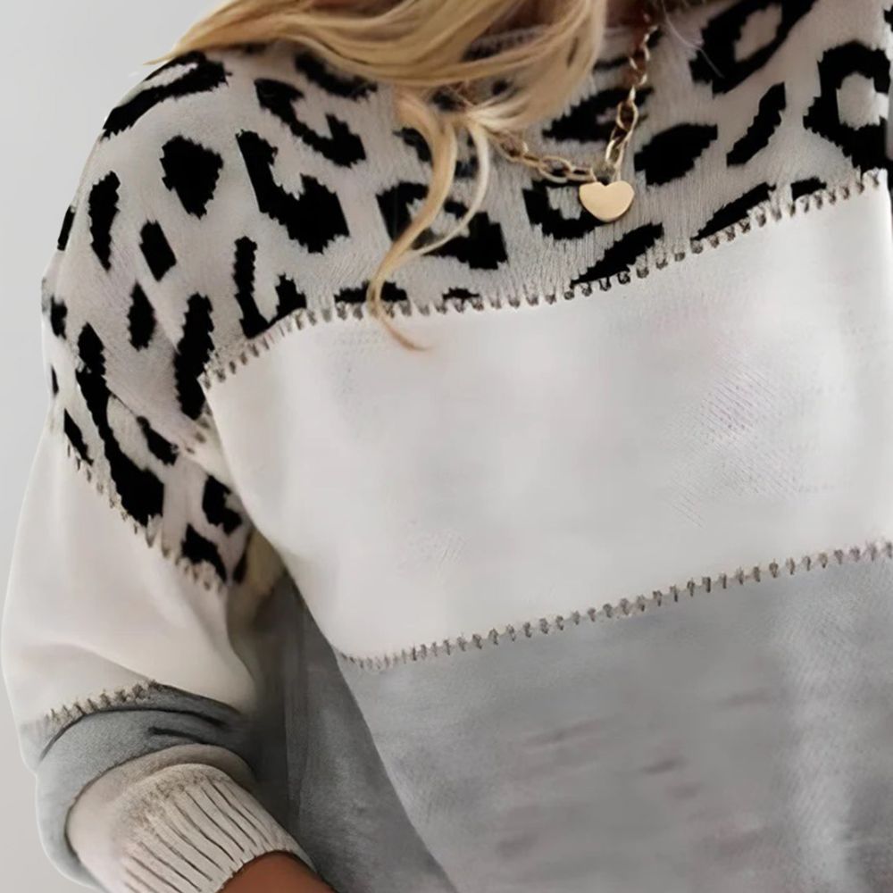 Julissa | Leopard Print Casual Sweater