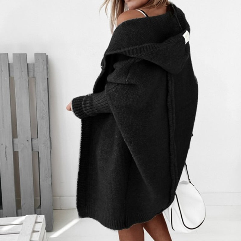 Gisella | Hooded Knit Cardigan