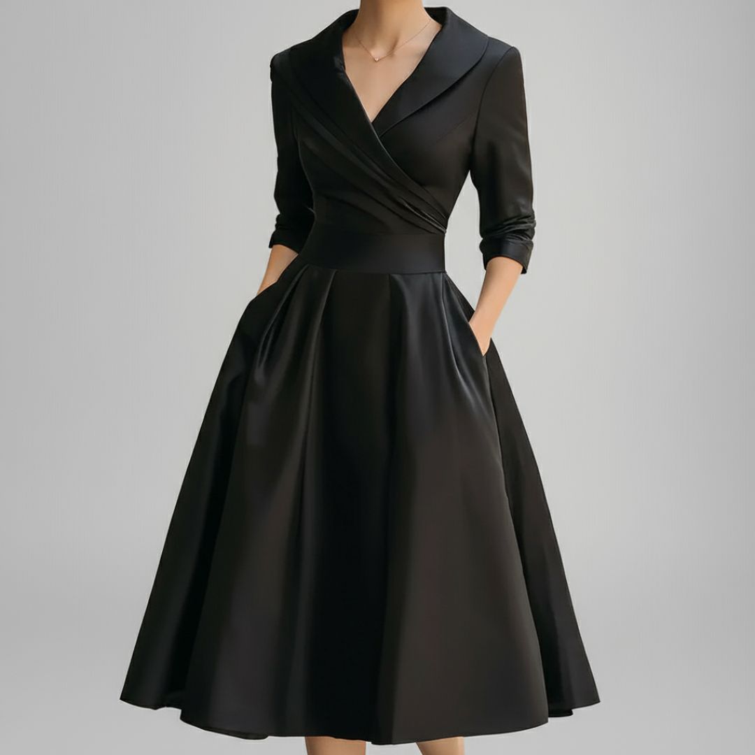 Clarina | Satin Midi Dress