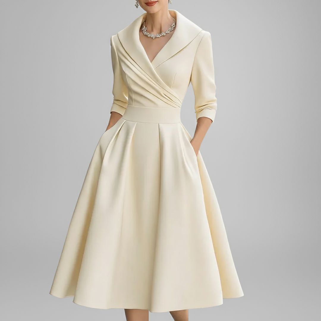 Clarina | Satin Midi Dress