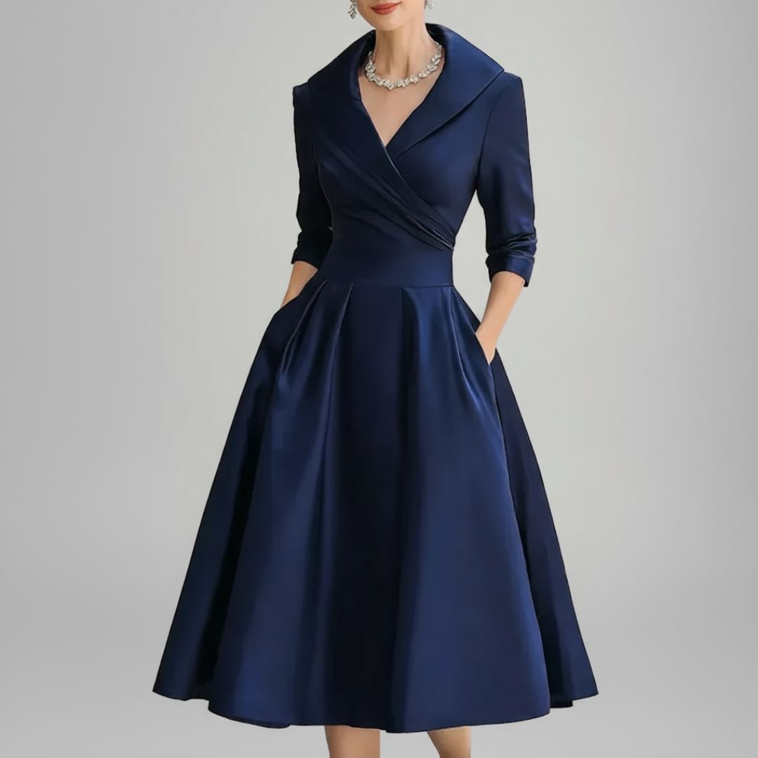 Clarina | Satin Midi Dress