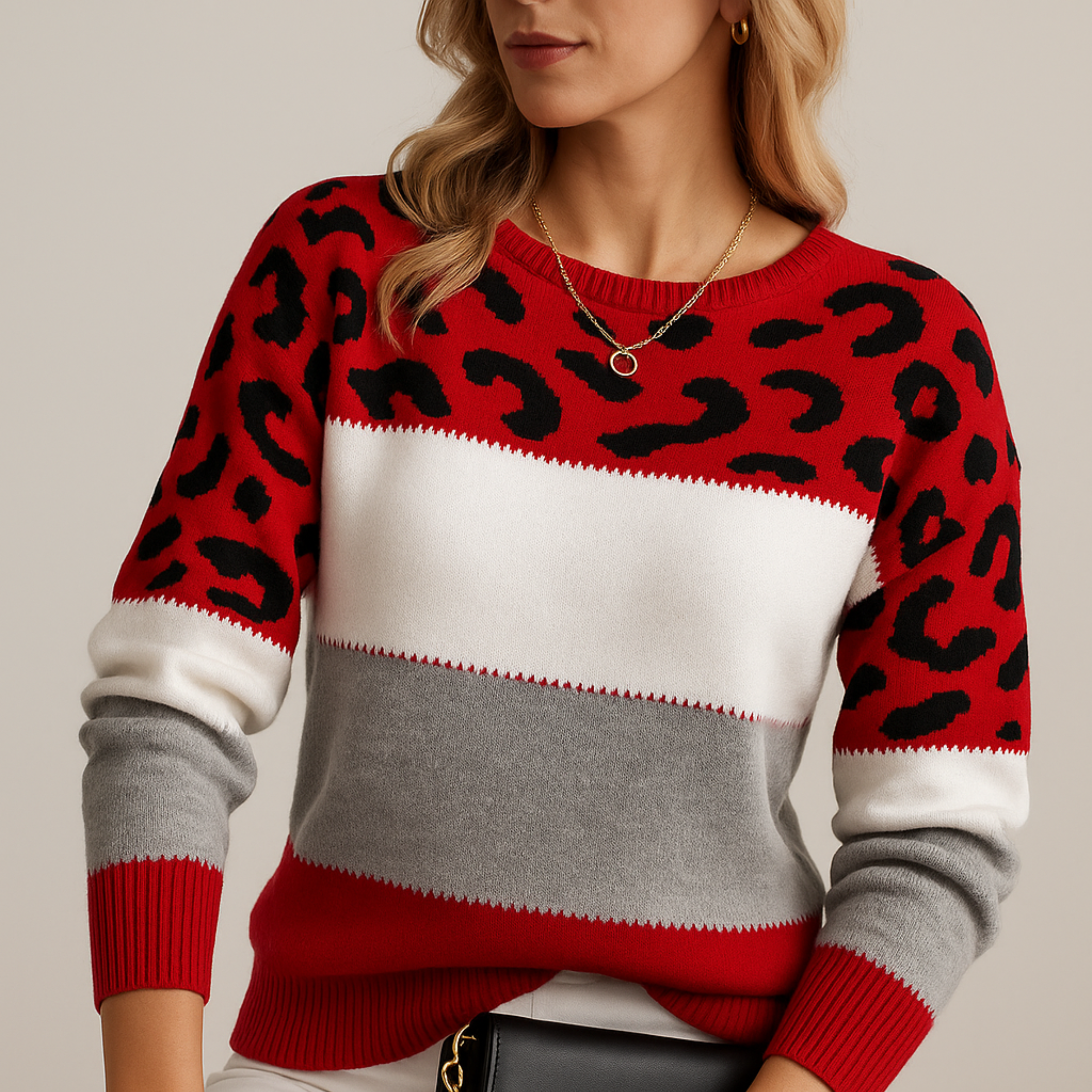 Julissa | Leopard Print Casual Sweater