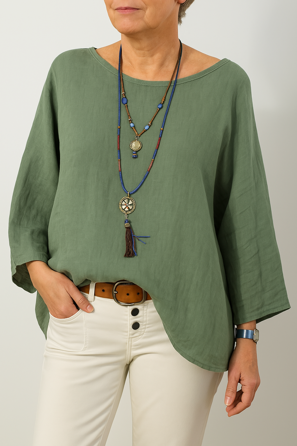 Saphira | Oversized Blouse & Breezy Fit