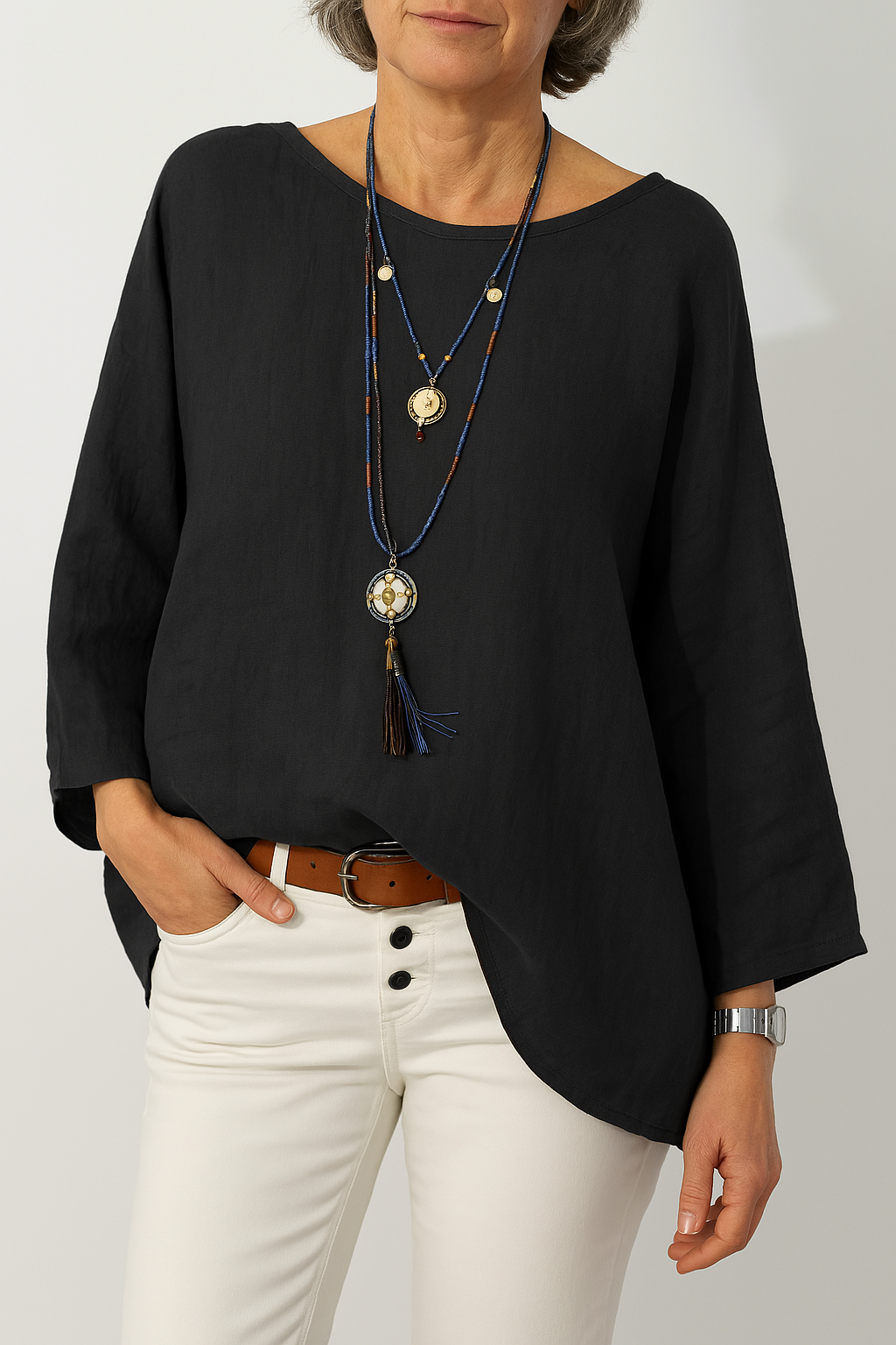 Saphira | Oversized Blouse & Breezy Fit
