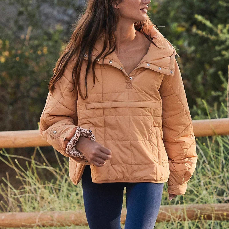 Claribel | Elegant Long Sleeve Puffer Jacket