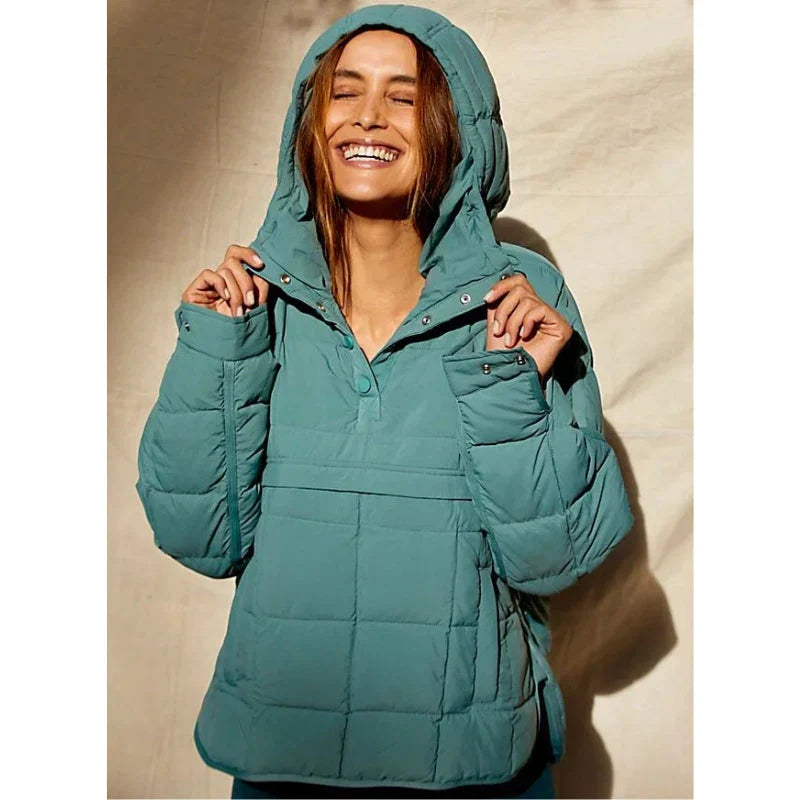Claribel | Elegant Long Sleeve Puffer Jacket