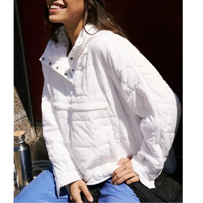 Claribel | Elegant Long Sleeve Puffer Jacket