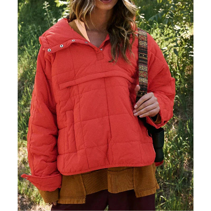 Claribel | Elegant Long Sleeve Puffer Jacket