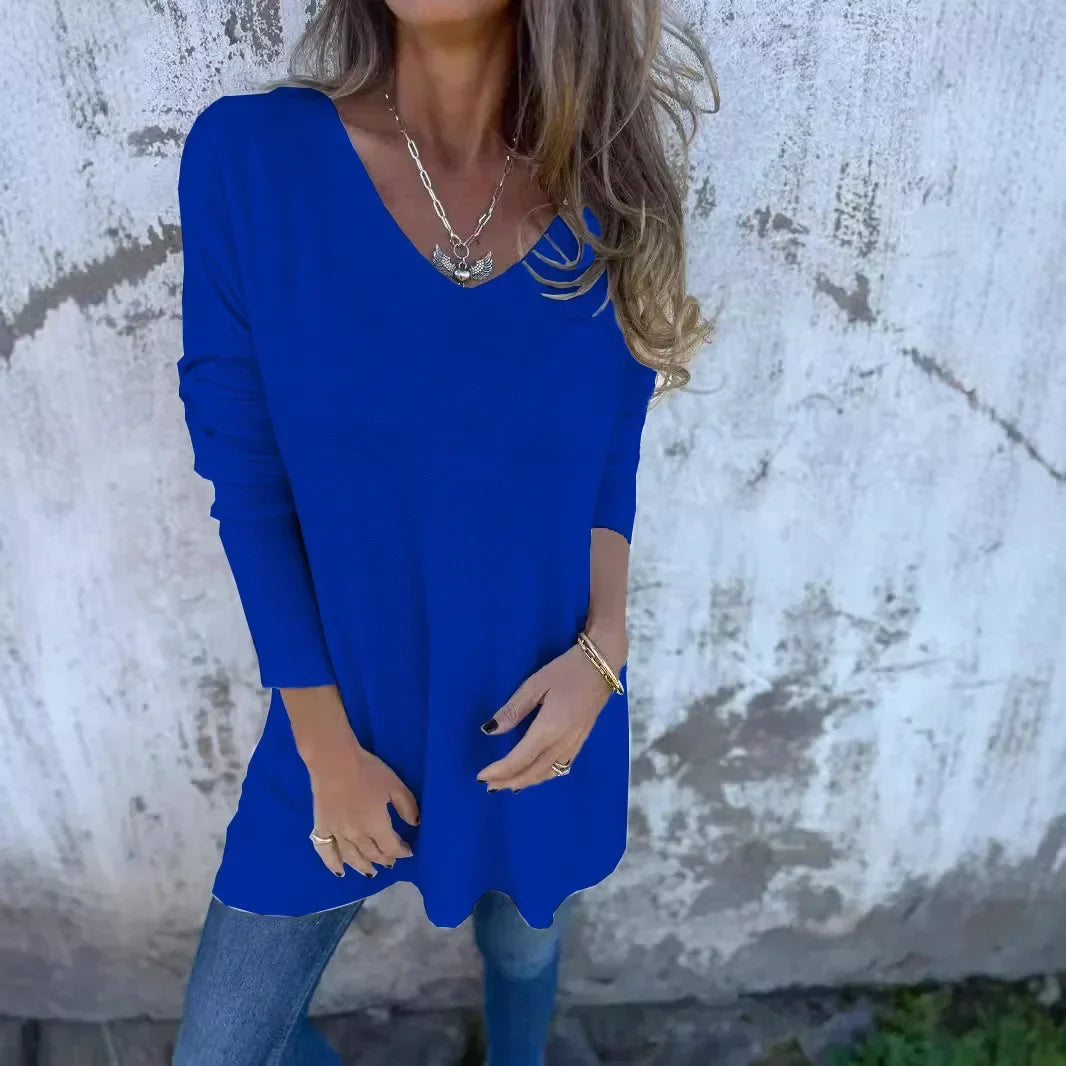 Alessia | Relaxed V-Neck Knit Tunic