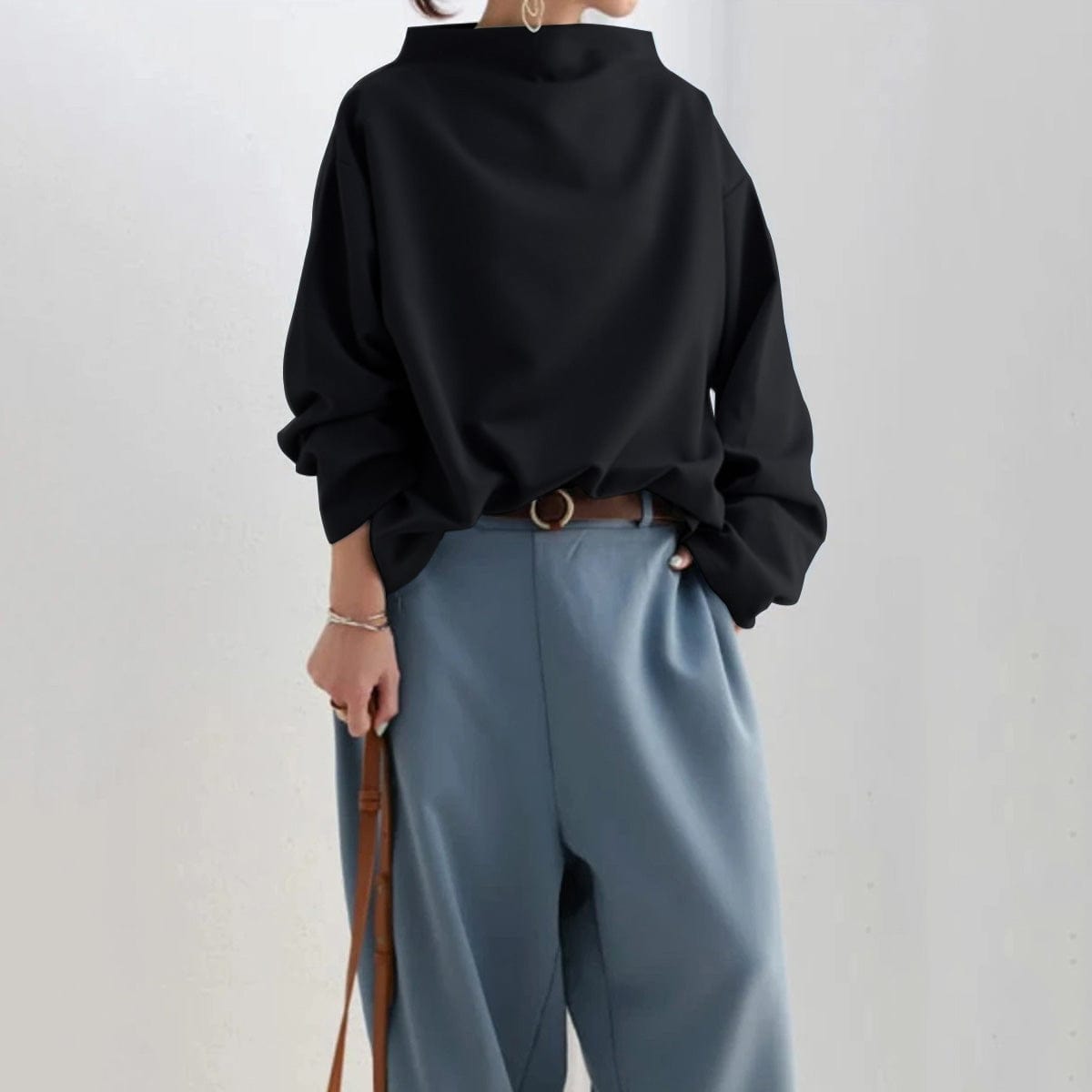 Mirabel | High-Neck Soft Knit Top