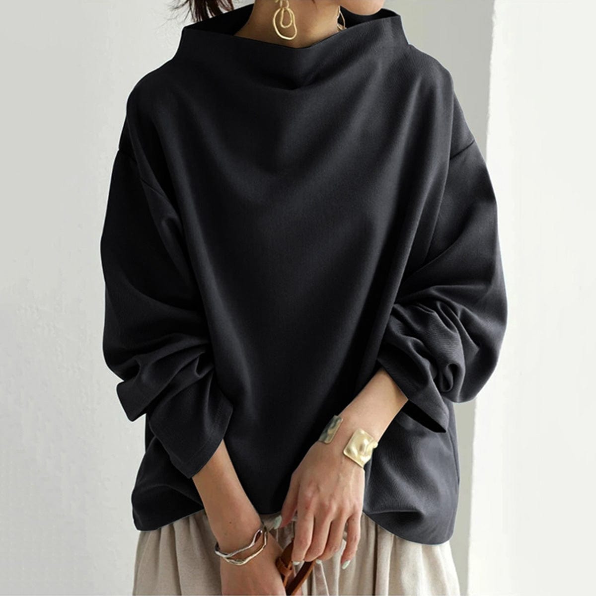 Mirabel | High-Neck Soft Knit Top