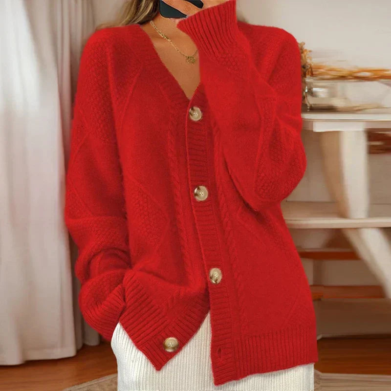 Leona | Cable-Knit Cardigan