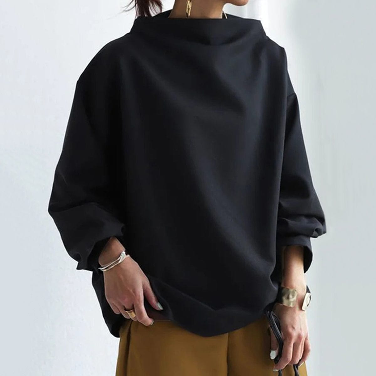 Mirabel | High-Neck Soft Knit Top