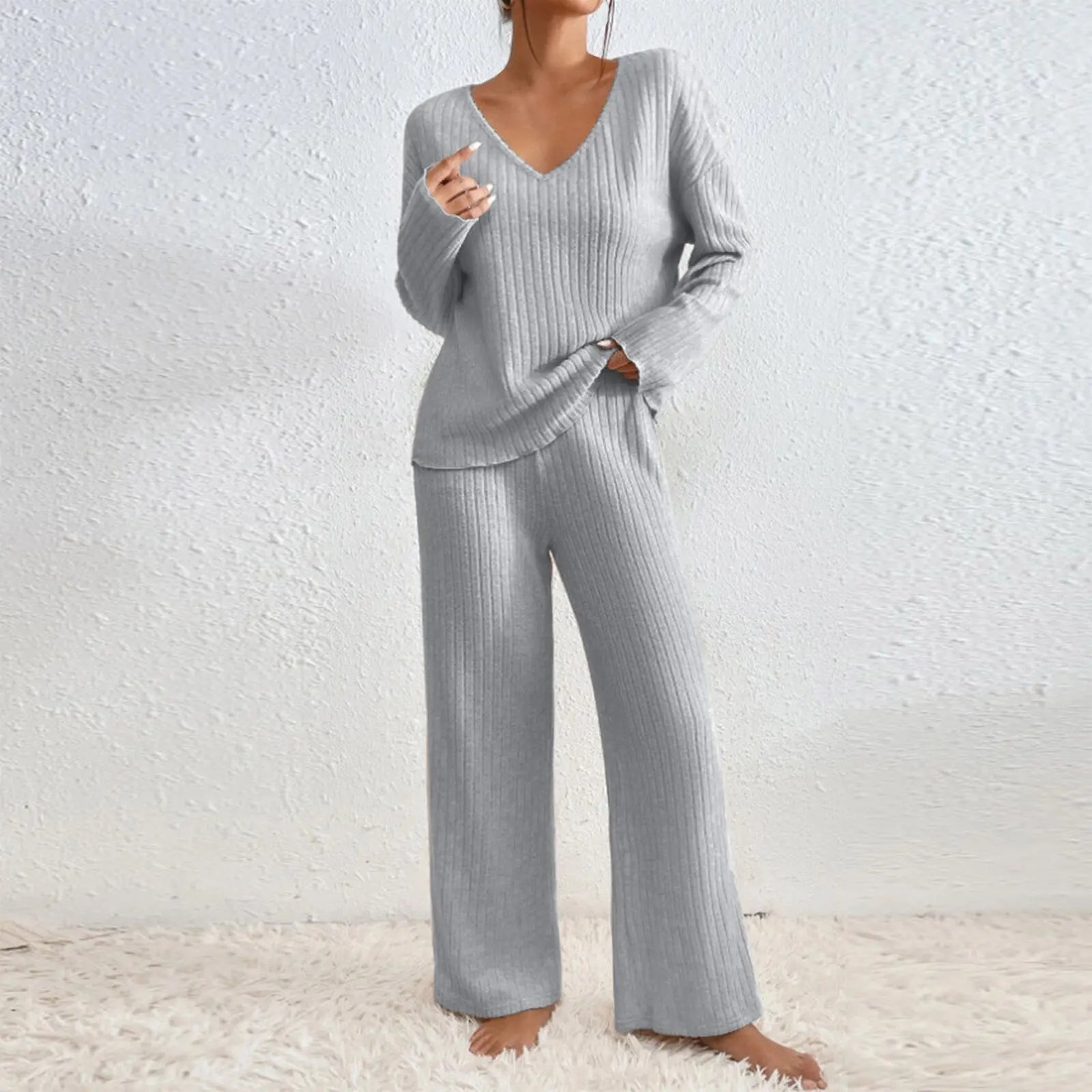 Florine | Two-piece set with Straight Pants