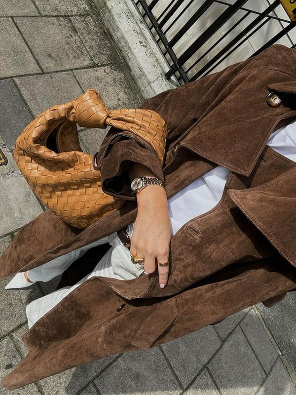 Rosetta | Classic Suede Trench Coat