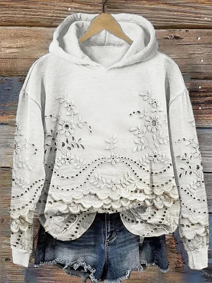 Rowena | Sweater with Lace Details