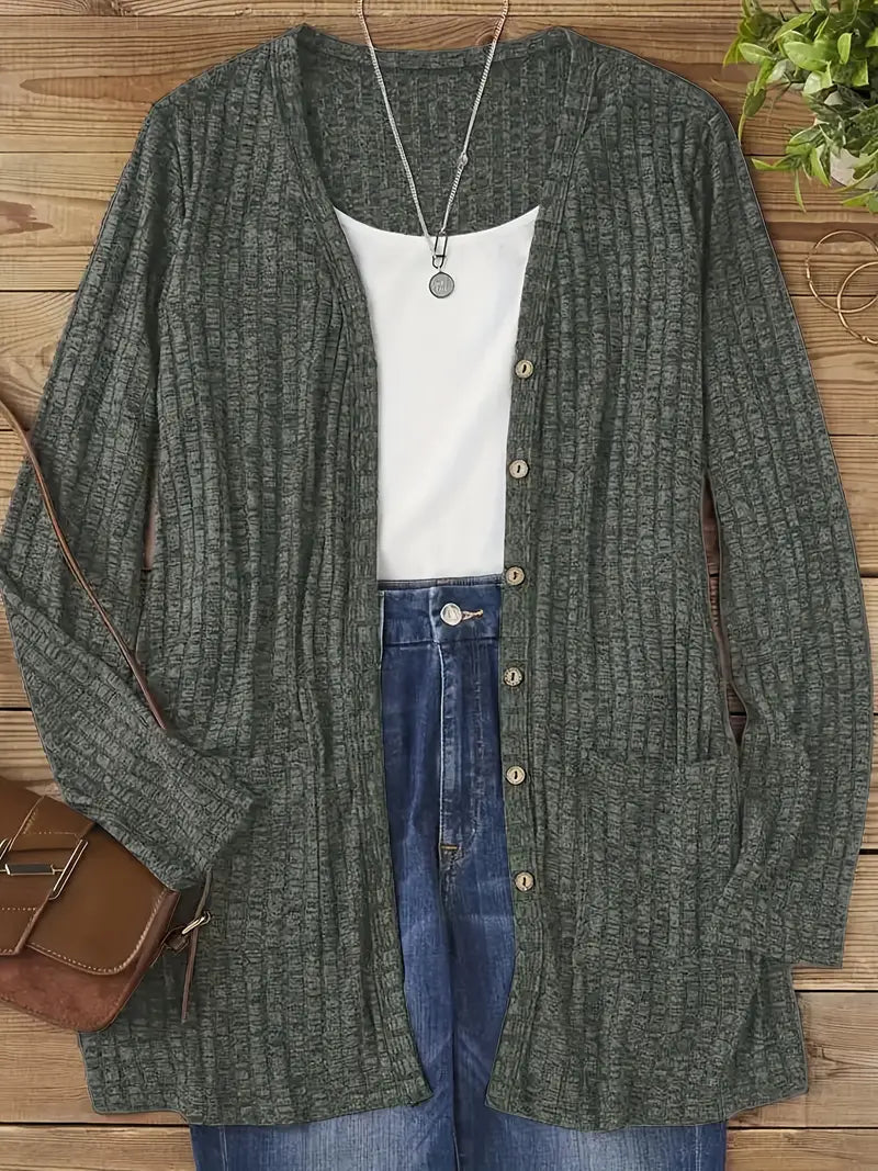 Fiorina | Buttoned Long Cardigan