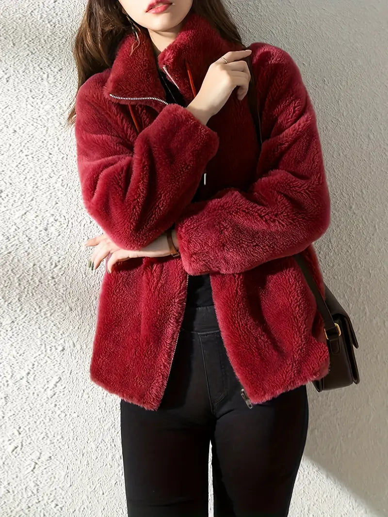 Lenore | Stylish Furry Fleece Jacket